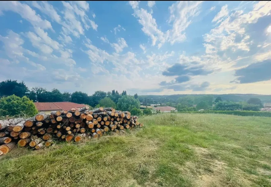 Terrain constructible avec parcelle boisée