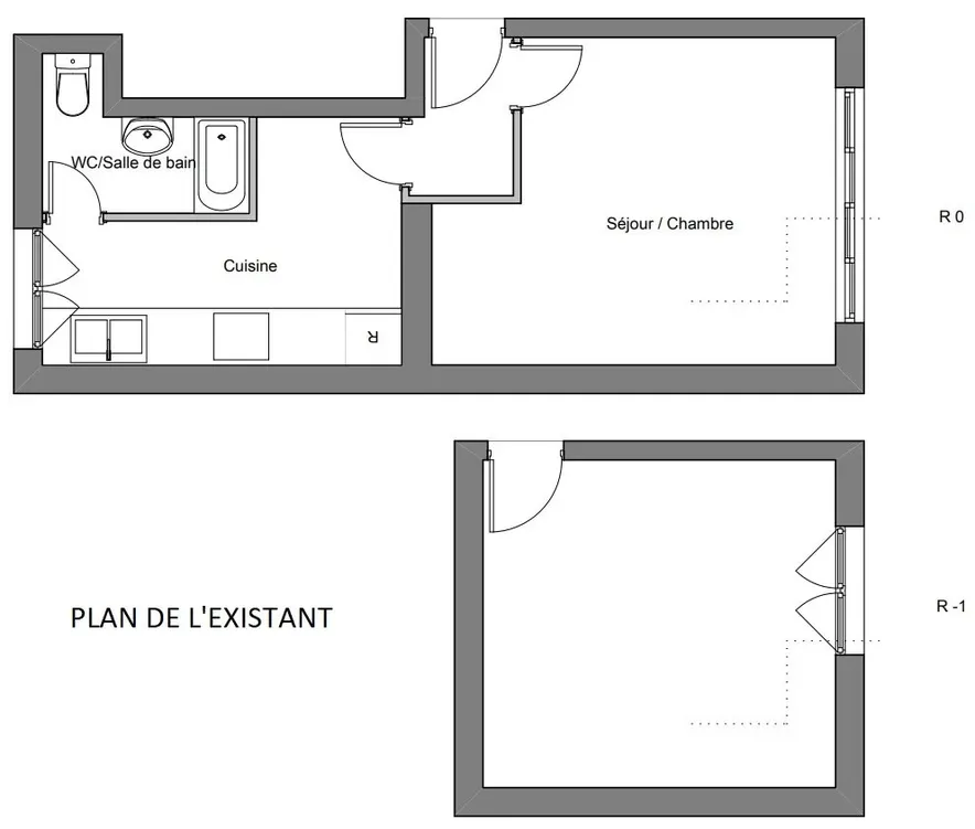 Grand studio au pied du Sacré-Cœur