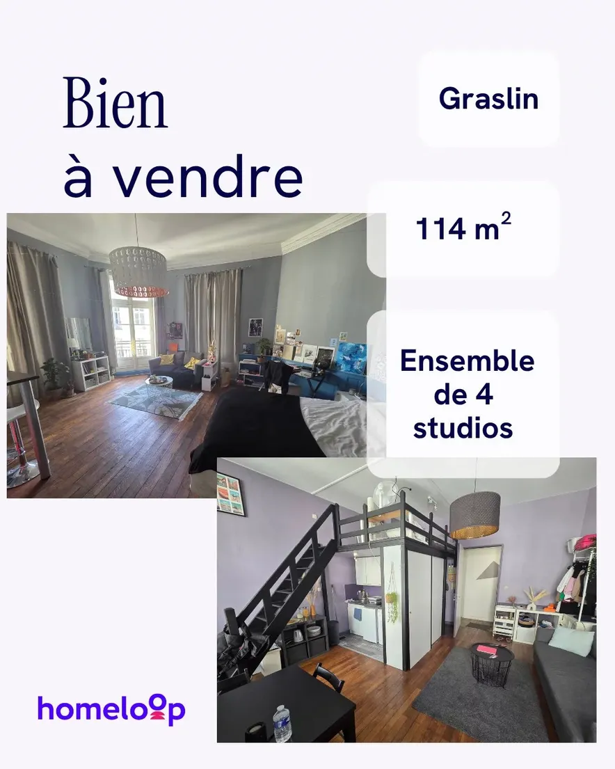 Ensemble de 4 studios - Graslin - Nantes